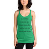 I stopped fighting my inner demons. We're on the same side now. - Ladies Triblend Racerback Tank Funny quotes 7832875