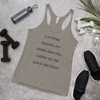 I stopped fighting my inner demons. We're on the same side now. - Ladies Triblend Racerback Tank Funny quotes 7832875