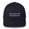 Storms make trees take deeper roots. - Twill Cap Motivational quotes 7820734