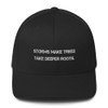 Storms make trees take deeper roots. - Twill Cap Motivational quotes 7820734
