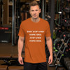 Don't stop when you're tired. Stop when you're done. - Unisex Short Sleeve Jersey T-Shirt Motivational quotes 7826583