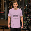 Don't stop when you're tired. Stop when you're done. - Unisex Short Sleeve Jersey T-Shirt Motivational quotes 7826583