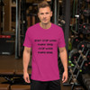 Don't stop when you're tired. Stop when you're done. - Unisex Short Sleeve Jersey T-Shirt Motivational quotes 7826583