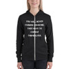 You will never change someone. They have to change themselves. - Unisex Triblend Lightweight Zip Hoodie Motivational quotes 7833192