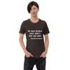 He who laughs last didn't get the joke - Charles de Gaulle - Unisex Short Sleeve Jersey T-Shirt Funny quotes 7832844