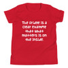 The fridge is a clear example that what matters is on the inside. - Youth Short Sleeve Tee Funny quotes 7834501