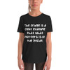The fridge is a clear example that what matters is on the inside. - Youth Short Sleeve Tee Funny quotes 7834501