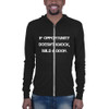 If opportunity doesn't knock, build a door. - Unisex Triblend Lightweight Zip Hoodie Motivational quotes 7833235