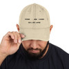 When you are Downie, eat a brownie. - Distressed Dad Hat Funny quotes 7835085