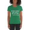 He who laughs last didn't get the joke - Charles de Gaulle - Ladies' The Boyfriend Tee Funny quotes 7832705