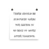 There should be sympathy cards for having to go back to work after vacation. - Photo Paper Poster Funny quotes 7834017