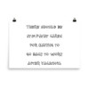 There should be sympathy cards for having to go back to work after vacation. - Photo Paper Poster Funny quotes 7834017