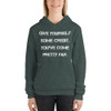 Give yourself some credit. You've come pretty far. - Unisex Fleece Pullover Hoodie Motivational quotes 7833853