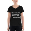 He who laughs last didn't get the joke - Charles de Gaulle - Lightweight V-Neck T-Shirt Funny quotes 7833053