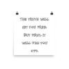 The truth will set you free. But first, it will piss you off. - Photo Paper Poster Funny quotes 7833856