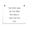 The truth will set you free. But first, it will piss you off. - Photo Paper Poster Funny quotes 7833856