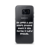 An apple a day keeps anyone away if you throw it hard enough. - Samsung Case Funny quotes 7834286