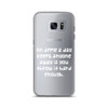 An apple a day keeps anyone away if you throw it hard enough. - Samsung Case Funny quotes 7834286