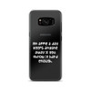 An apple a day keeps anyone away if you throw it hard enough. - Samsung Case Funny quotes 7834286
