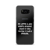 An apple a day keeps anyone away if you throw it hard enough. - Samsung Case Funny quotes 7834286