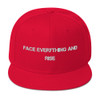 Face everything and rise - Wool Blend Snapback Motivational quotes 7835056