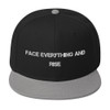 Face everything and rise - Wool Blend Snapback Motivational quotes 7835056