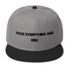 Face everything and rise - Wool Blend Snapback Motivational quotes 7835056
