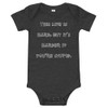 This life is hard, but it's harder if you're stupid. - Baby Jersey Short Sleeve One Piece Funny quotes 7834885