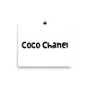 The best things in life are free. The second best are very expensive. - Coco Chanel - Photo Paper Poster Funny quotes 7833946