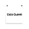 The best things in life are free. The second best are very expensive. - Coco Chanel - Photo Paper Poster Funny quotes 7833946