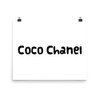 The best things in life are free. The second best are very expensive. - Coco Chanel - Photo Paper Poster Funny quotes 7833946