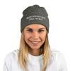 When nothing goes right, go left - Pom Pom Knit Cap Funny quotes 7835149