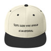 Run like you stole something. - Yupoong Wool Blend Snapback Funny quotes 7835133