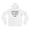 Opportunities don't happen. You create them. - Unisex Fleece Pullover Hoodie Motivational quotes 7833545