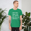 Don't rush things. They will happen when they are supposed to. - Unisex Short Sleeve Jersey T-Shirt Motivational quotes 7832363