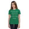 An apple a day keeps anyone away if you throw it hard enough. - Youth Short Sleeve Tee Funny quotes 7834728