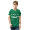 When you are Downie, eat a brownie. - Youth Short Sleeve Tee Funny quotes 7834061