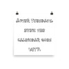 After Tuesdays, even the calendar goes WTF. - Photo Paper Poster Funny quotes 7833723