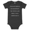 Common sense is like deodorant. The people who need it most never use it! - Baby Jersey Short Sleeve One Piece Funny quotes 7834667