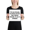 I'm old enough to know better. But young enough to do it anyway. - Photo Paper Poster Funny quotes 7833739