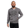 Hang out with people who make you forget to look at your phone. - Unisex Triblend Lightweight Zip Hoodie Motivational quotes 7833239