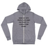 Hang out with people who make you forget to look at your phone. - Unisex Triblend Lightweight Zip Hoodie Motivational quotes 7833239