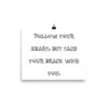 Follow your heart, but take your brain with you. - Photo Paper Poster Funny quotes 7833166