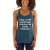 I wish travel therapy was covered by my health insurance. - Ladies Triblend Racerback Tank Funny quotes 7826037