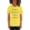 Nobody is perfect. My name is Perfect! - Unisex Short Sleeve Jersey T-Shirt Funny quotes 7840644