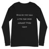How do you call a pig that does karate? Pork Chop - Unisex Long Sleeve Shirt Funny quotes 7838931