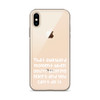 That awkward moment when you're wearing Nike's and you can't do it. - iPhone Case Funny quotes 7836073