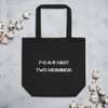 F-E-A-R hast two meanings: - Organic Cotton Tote Bag Motivational quotes 7840699