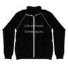 Life happens. Coffee helps. - Piped Fleece Jacket Funny quotes 7837525