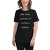 Age only matters if you're a cheese. - Women's Relaxed Short Sleeve Jersey Tee Funny quotes 7838698